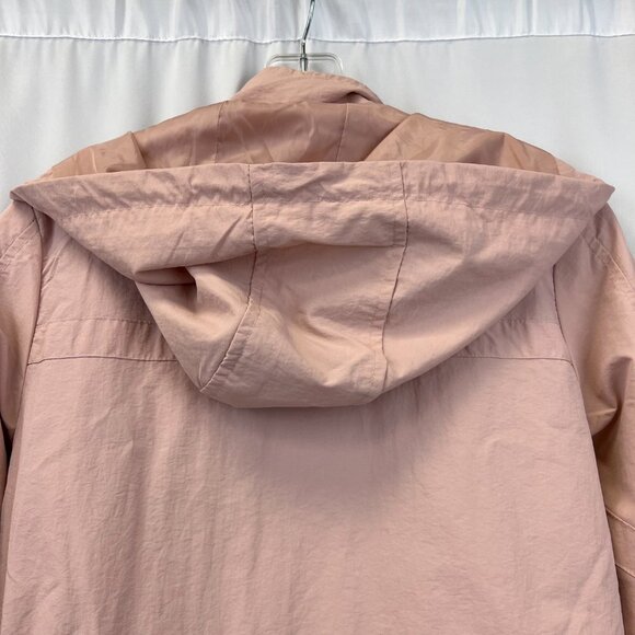 1 Sunset Lane Womens Pink Long Sleeve Hooded Rain Jacket Size Medium - Picture 4 of 10